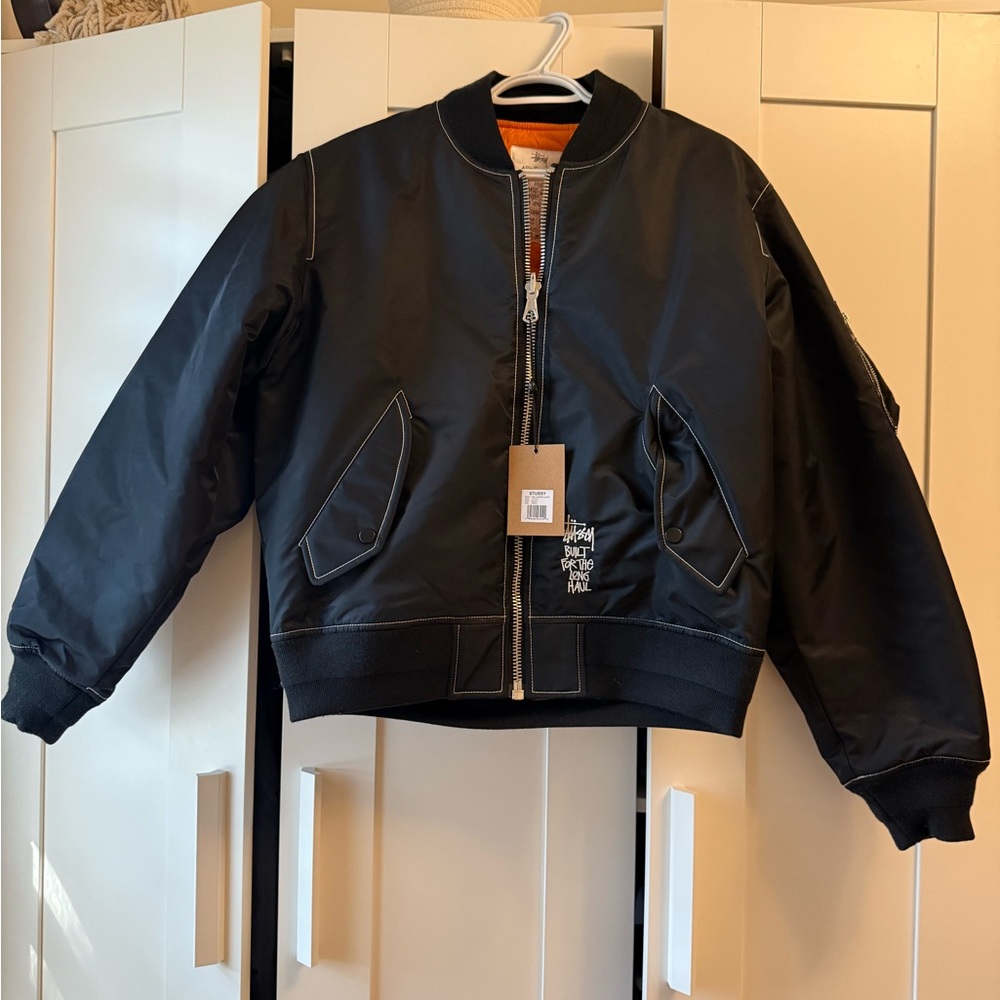 STUSSY BUILT REVERSIBLE BOMBER JACKET